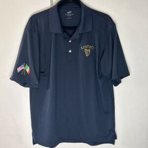 Ultras Club Guinness Polo Golf Shirt Mens Size L"AUSTINS" Logo  Gold